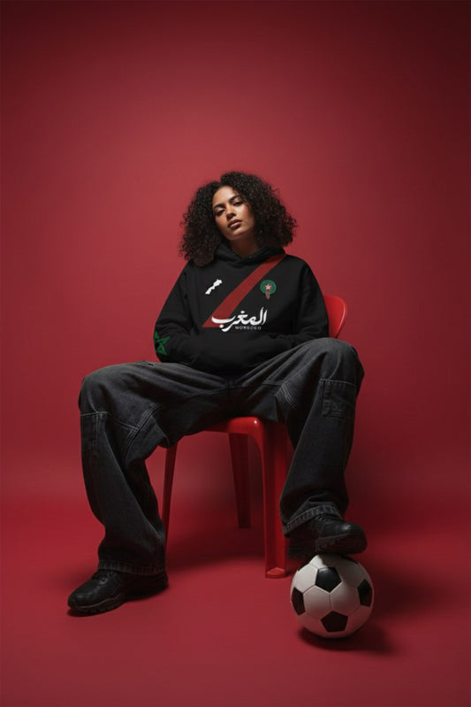 Hoodie "Héritage & Passion" – Édition Spéciale Équipe Nationale 🇲🇦