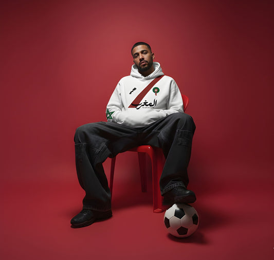 Hoodie "Héritage & Passion" – Édition Spéciale Équipe Nationale 🇲🇦