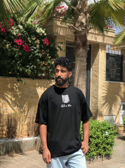 Eren Yeager - AOT - Noir - T-shirt